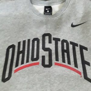 Mens Nike Ohio State thick gray sweatshirt like New size Large nice OSU